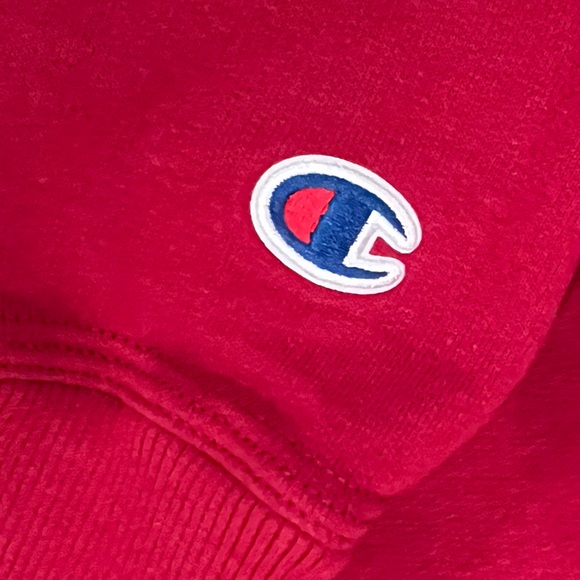 Champion Red Crew Sweatshirt | Size Large | Preowned | Good condition - Picture 6 of 9